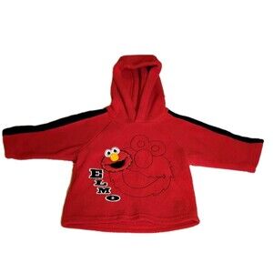 Vintage Baby Sesame Street Elmo Red Sweater, Size 12 Mo
